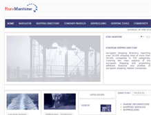 Tablet Screenshot of euro-maritime.com